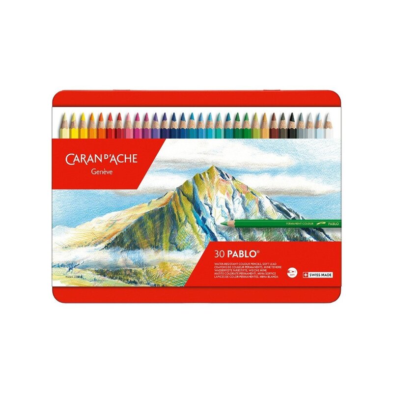 Colores Caran d?Ache de 30 colores Pablo 18