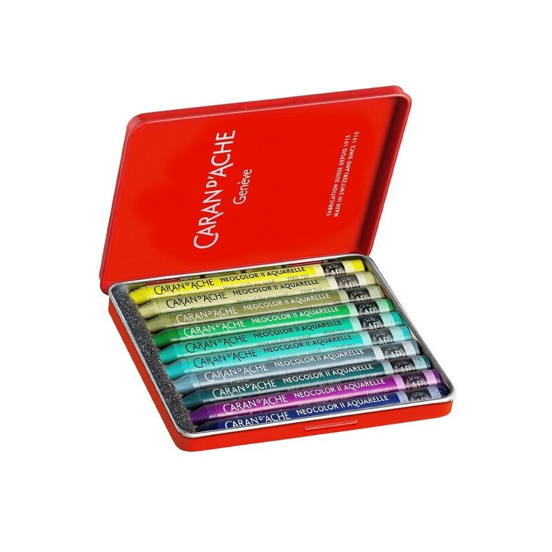 Caja de 10 pasteles acuarela NEOCOLOR? II 50 a¤os de exuberancia