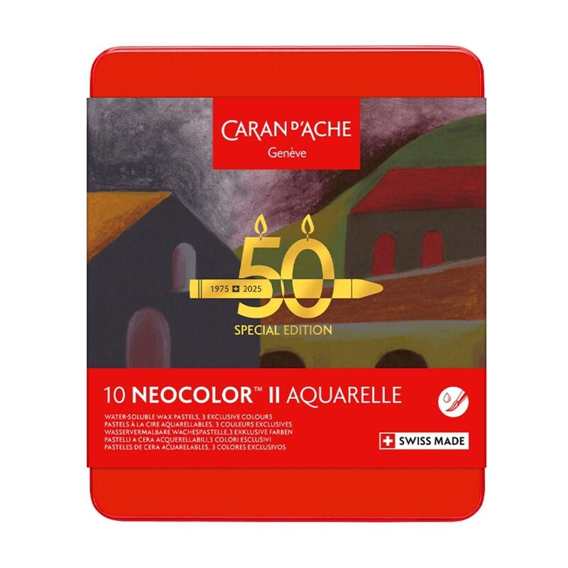 Caja de 10 pasteles acuarela NEOCOLOR? II Edici¢n especial